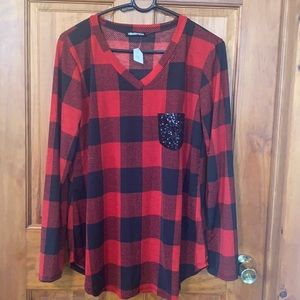 Plaid long sleeve shirt